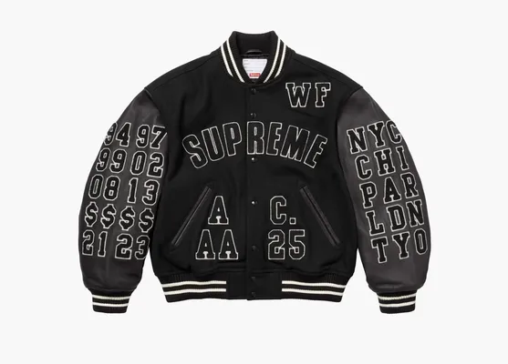  Supreme Praises Varsity Jacket «Black» chyernye
