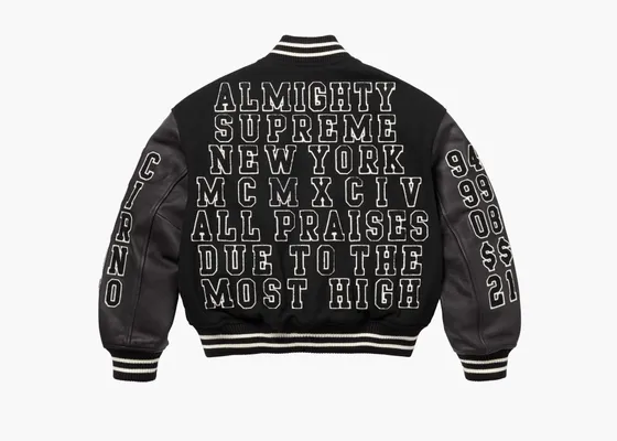  Supreme Praises Varsity Jacket «Black» chyernye