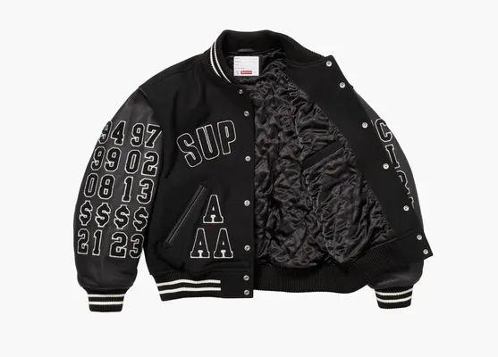  Supreme Praises Varsity Jacket «Black» chyernye