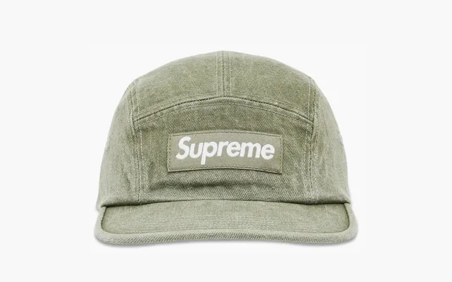 Аксессуары Supreme Denim Camp Cap «Olive» zelyenye