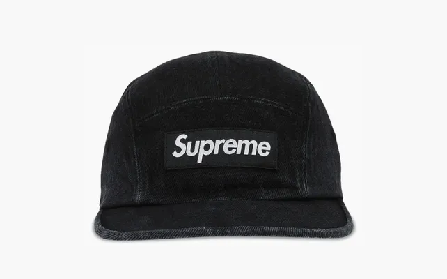 Аксессуары Supreme Denim Camp Cap «Black» chyernye