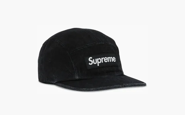 Аксессуары Supreme Denim Camp Cap «Black» chyernye