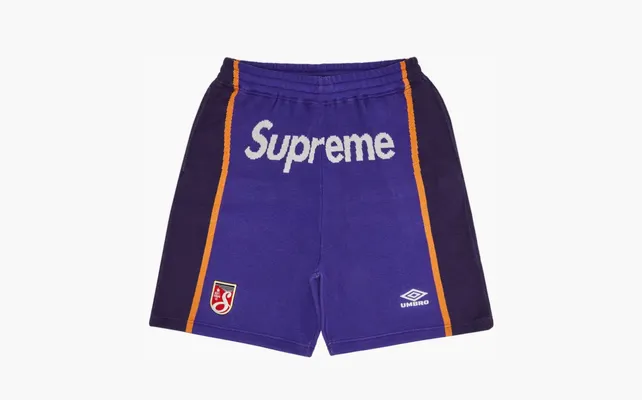 Одежда Supreme x Umbro Knit Soccer Short «Purple» fioletovye