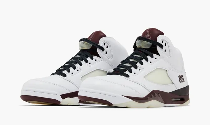 Кроссовки Air Jordan 5 Retro OG x A Ma Maniére «Violet Ore» belye