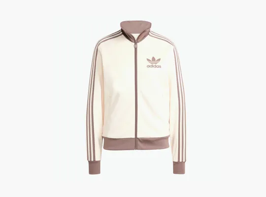  Adidas Beckenbauer Track Top  «White / Trace Brown» kremovye
