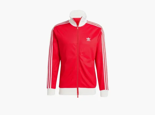  Adidas  Originals Adicolor Classics Beckenbauer Track Top «Better Scarlet / White» krasnye 