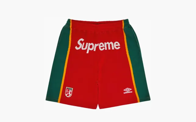 Одежда Supreme x Umbro Knit Soccer Short «Red» krasnye 