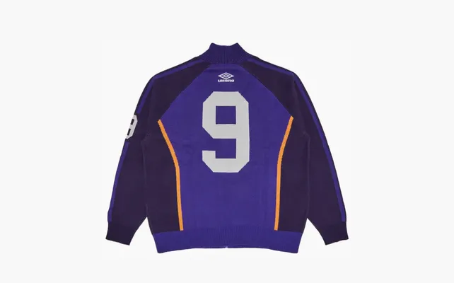 Одежда Supreme x Umbro Zip Up Sweater «Purple» fioletovye