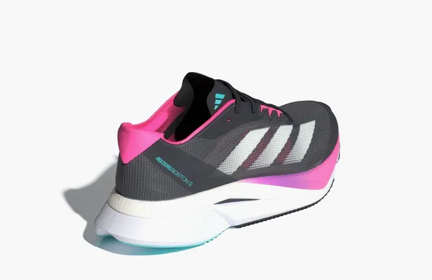  Adidas Adizero Boston 12 WMNS «Grey Lucid Pink» serye