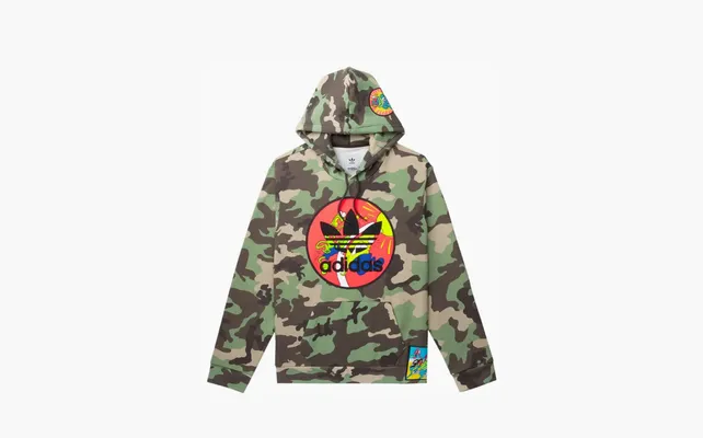 Одежда Adidas originals x JEREMY SCOT Crossover Pattern Fleece «Multi-Color» raznotsvetnye