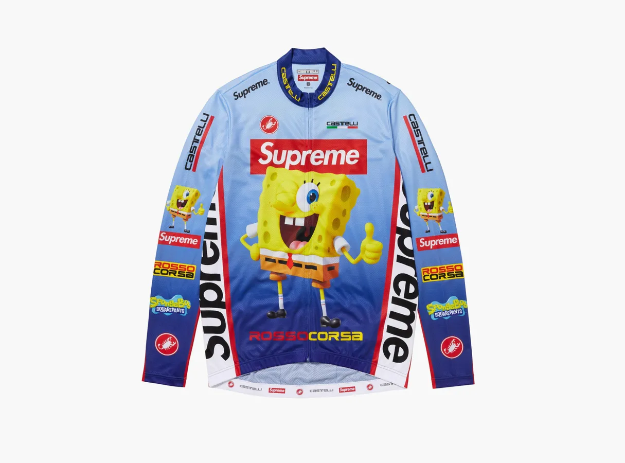 Supreme SpongeBob SquarePants x Castelli L/S Cycling Jersey «Blue»
