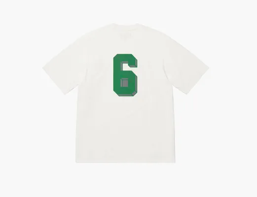 Одежда Supreme Flocked Washed S/S Top  «White» belye
