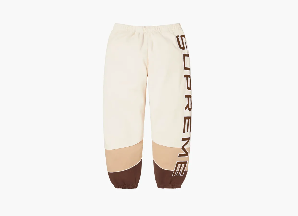 Supreme Paneled Sweatpant «Natural»