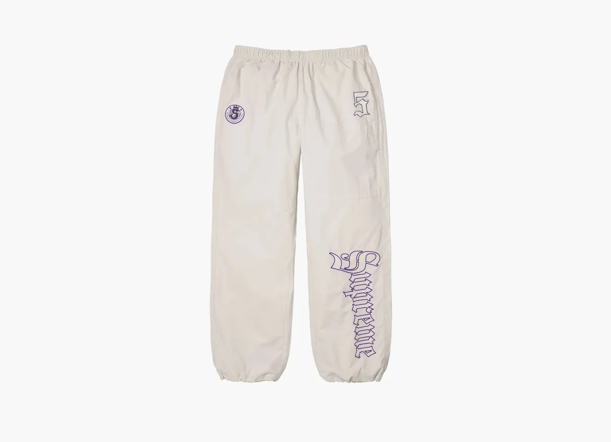 Supreme Old English Track Pant «White»