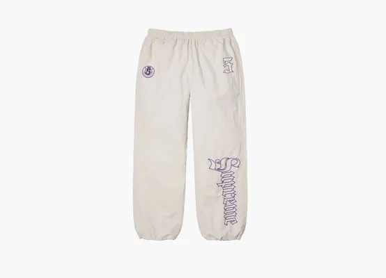 Одежда Supreme Old English Track Pant  «White» belye