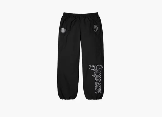 Одежда Supreme Old English Track Pant  «Black» chyernye