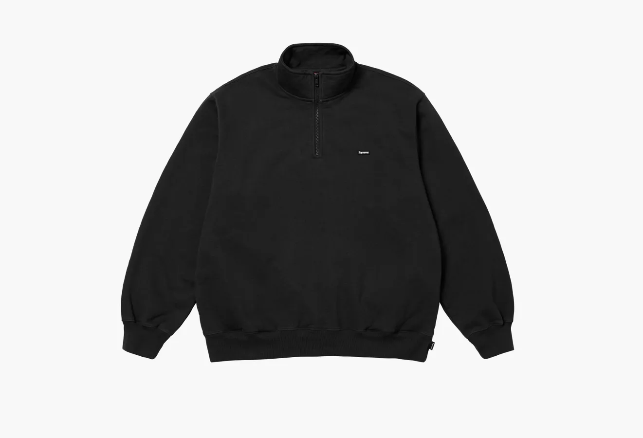 Supreme Small Box Half Zip Pullover «Black»