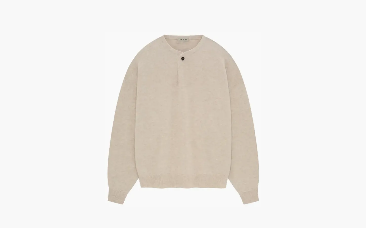Fear of God Fine Knit Henley «Heather Beige»