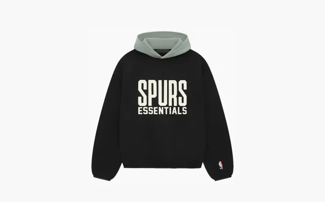 Одежда Fear of God Essentials x NBA Spurs Hoodie «Black/Teal» chyernye