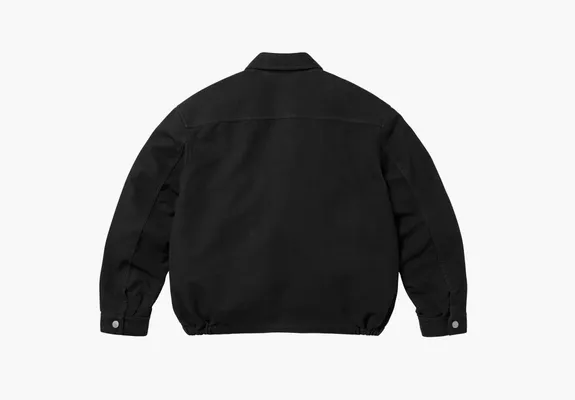  Supreme Moleskin Work Jacket  «Black» chyernye