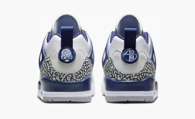 Кроссовки Air Jordan Spizike Low «White Midnight Navy» белый