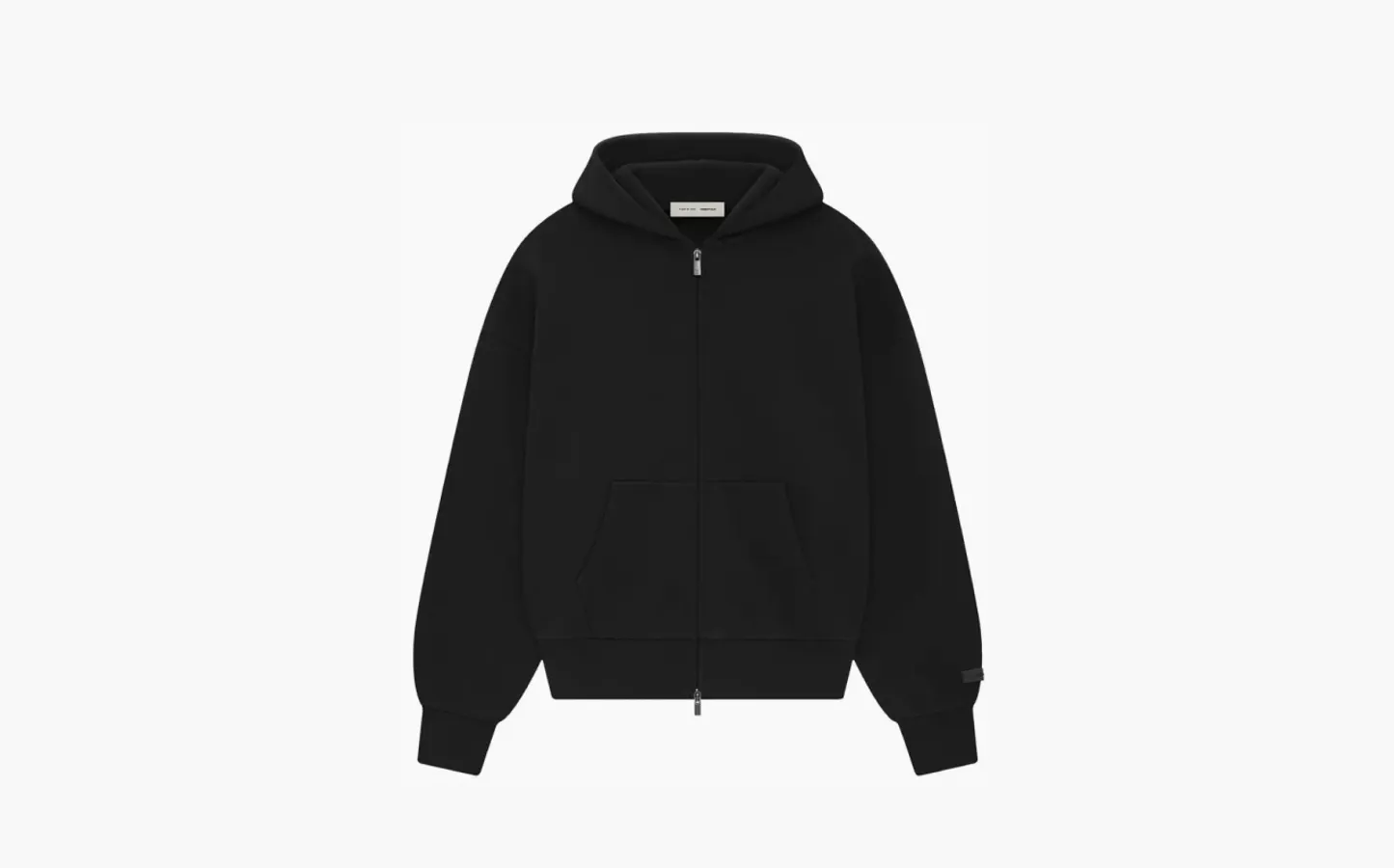 Fear of God Essentials Classic Full Zip-Up Hoodie «Jet Black»