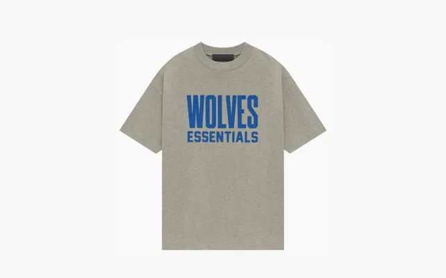 Одежда Fear of God Essentials x NBA Minnestota Timberwolves Tee «Grey Blue» serye