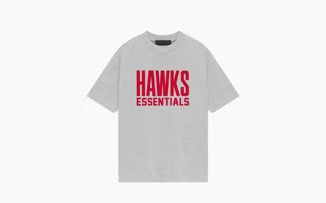 Одежда Fear of God Essentials Hawks Tee «Light Heather Grey» serye