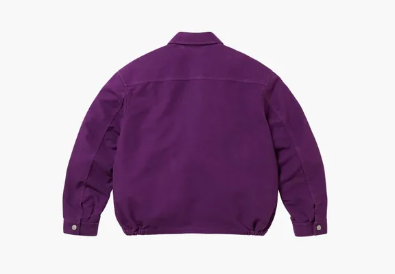  Supreme Moleskin Work Jacket  «Purple» fioletovye