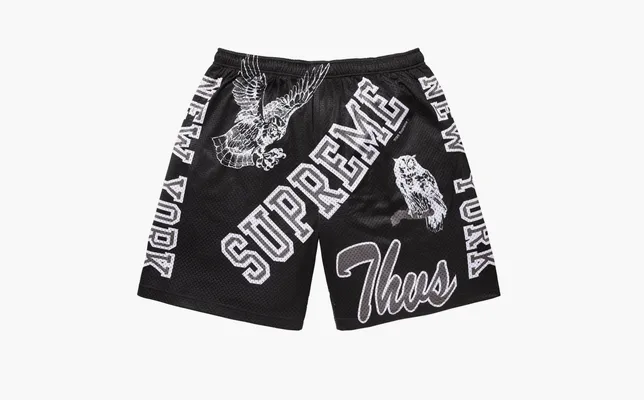 Одежда Supreme Varsity Mesh Short  «Black» chyernye
