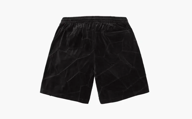 Одежда Supreme Patchwork Velour Short  «Black» chyernye