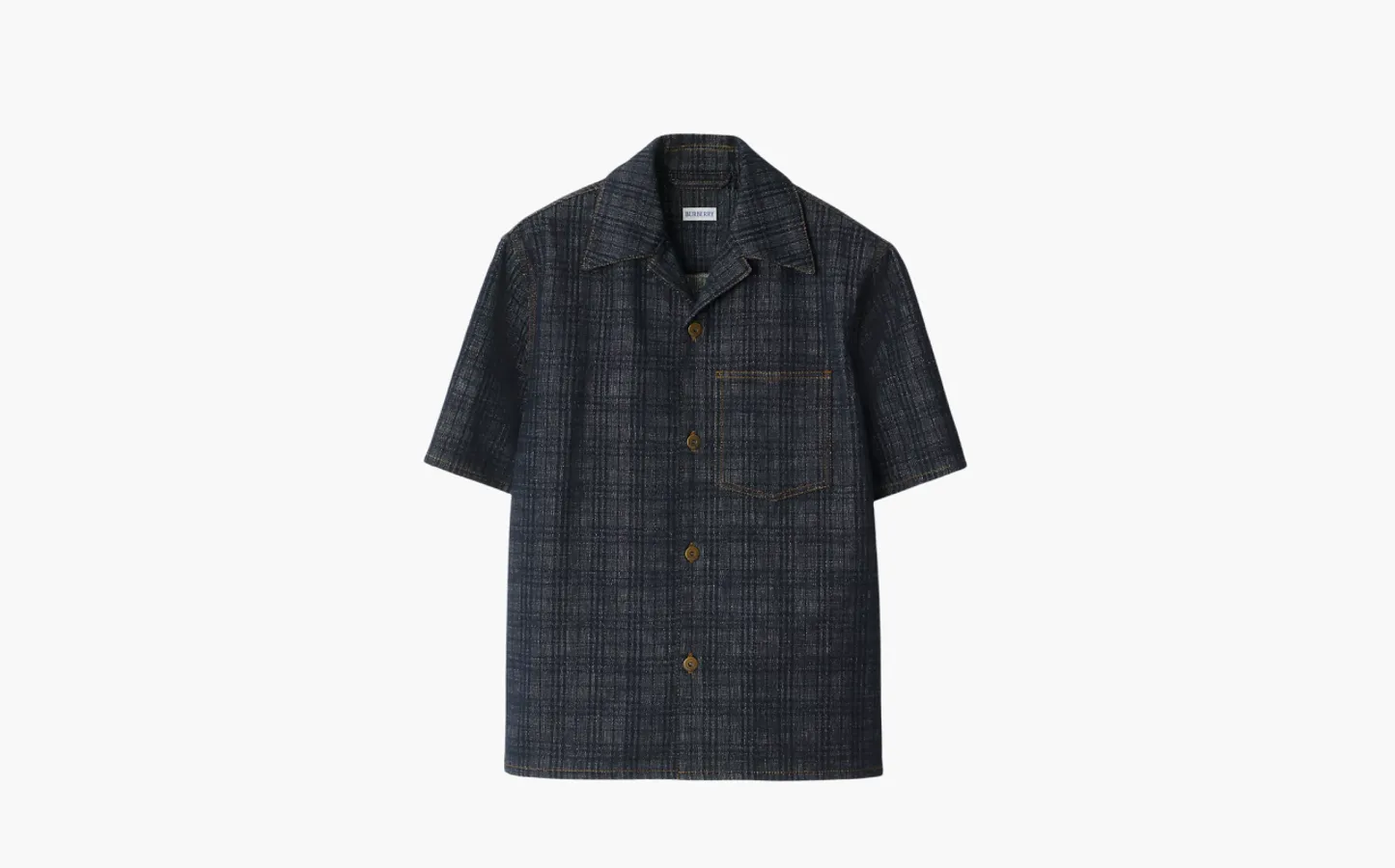 Burberry Relaxed Fit Check Denim Shirt «Indigo»