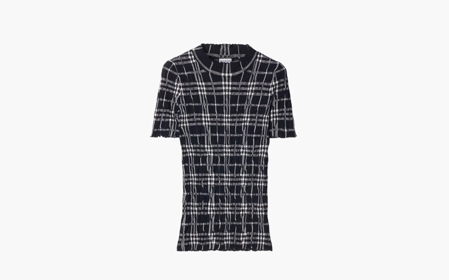 Burberry Check Wool Blend Top «Black»