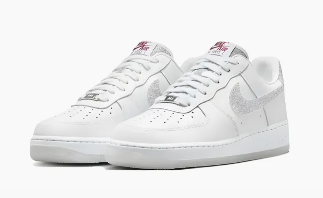  Nike Air Force 1 '07 LX WMNS «Glitter Swoosh» belye