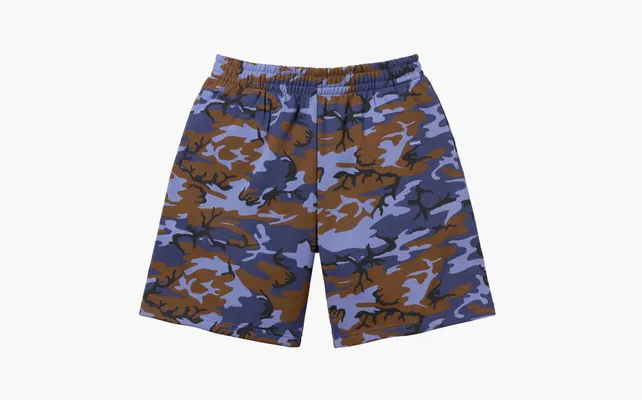 Одежда Supreme Small Box Sweatshort  «Blue Camo» sinie