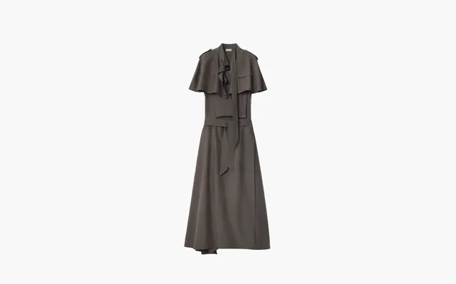Одежда Burberry Silk Trench Dress «Gray» serye