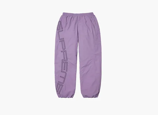 Одежда Supreme  Spellout Embroidered Track Pant «Dusty Purple» fioletovye