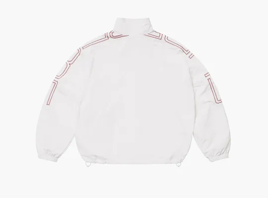  Supreme Spellout Embroidered Track Jacket  «White» belye