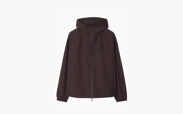  Burberry Jacket with Embroidered Logo «Peat» bordovye