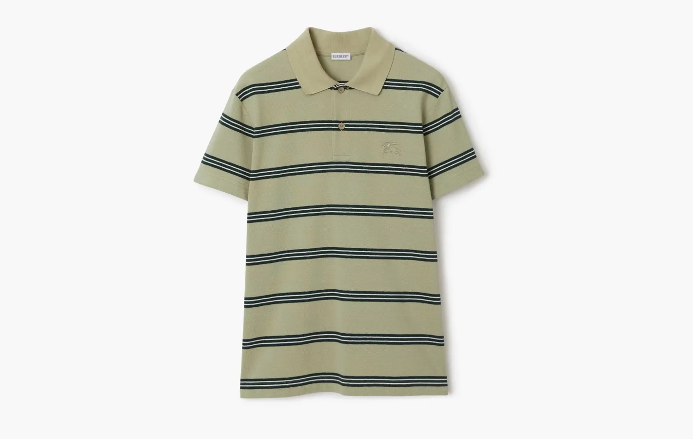 Burberry Striped Cotton Polo Shirt «Shire»