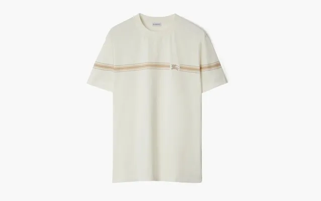 Одежда Burberry Striped Cotton T-shirt  «Ice» kremovye