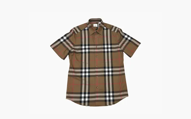 Одежда Burberry Shirts Men «Brown» korichnevye