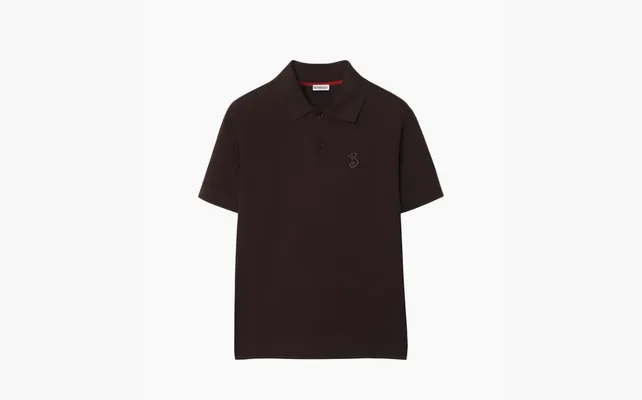 Одежда Burberry Embroidered logo Polo «Peat» bordovye