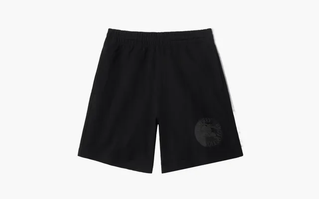 Одежда Burberry EKD Badge Cotton Shorts «Black» chyernye