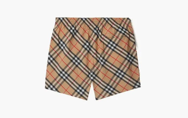 Одежда Burberry Check Swim Shorts  «Sand» korichnevye