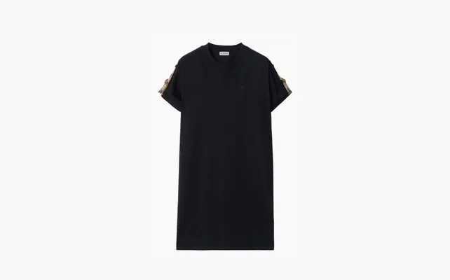 Одежда Burberry cotton t-shirt dress «Black» chyernye