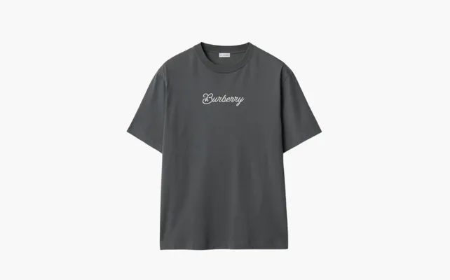 Одежда Burberry Surfer Knight Cotton T-shirt «Coal Gray» serye