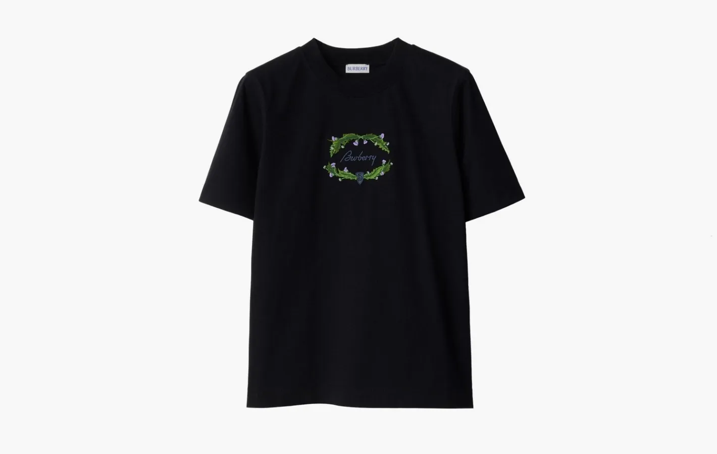 Burberry Thistle Logo Cotton T-shirt «Coal»