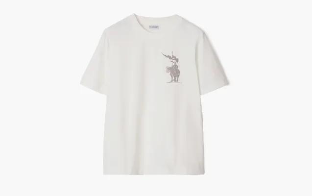 Одежда Burberry EKD Cotton T-shirt  «Chalk» belye