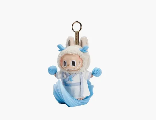 Аксессуары Pop Mart Labubu The Monsters Heart Macaron Soy Milk Vinyl Duoduo lightBlue